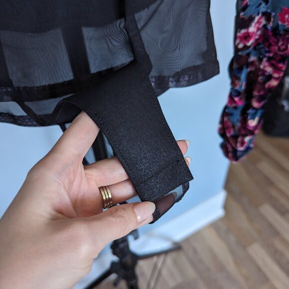 Ronny Kobo Collection Floral Velvet Burnout Bodysuit - Picture 5 of 12